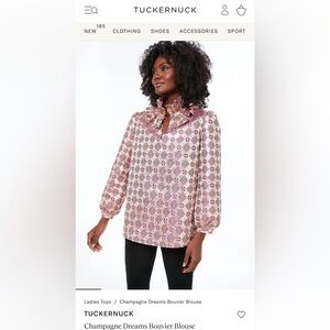 Beautiful Tuckernuck blouse. Perfect for holiday wear